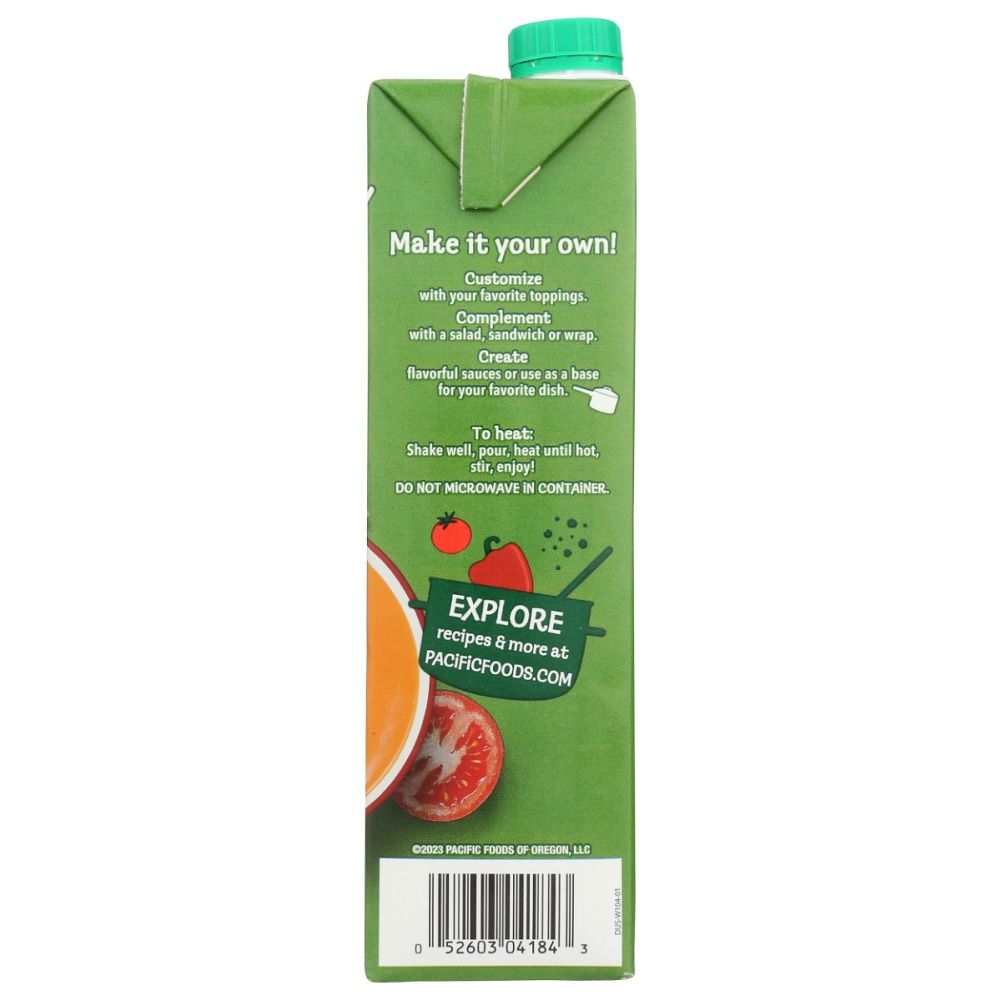 PACIFIC FOODS: Organic Roasted Red Pepper and Tomato Soup, 32 oz