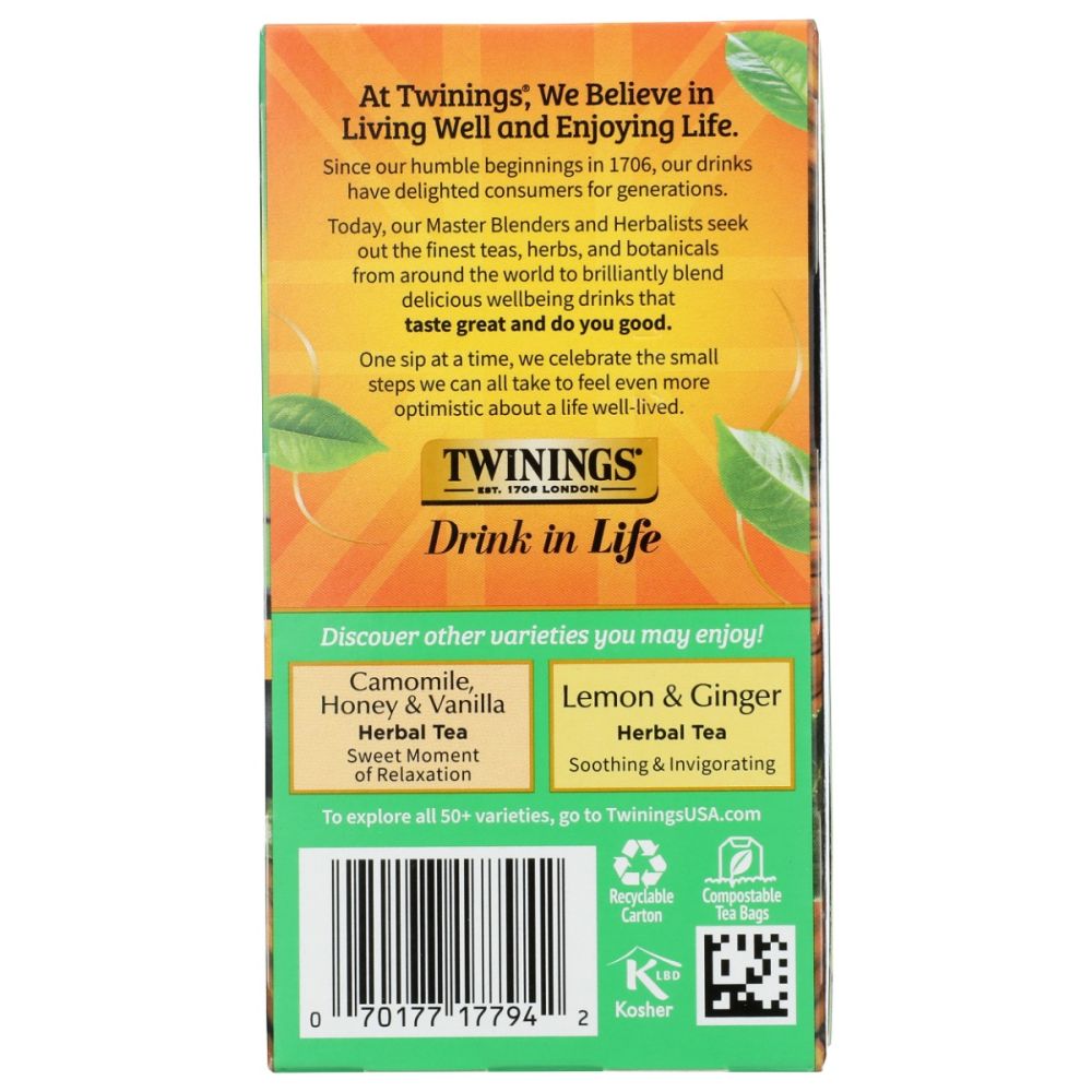 TWINING TEA: Green Decaf, 20 bg