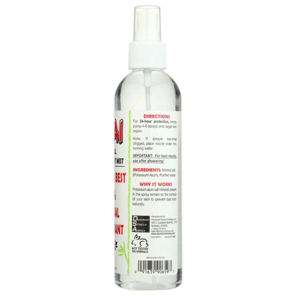 THAI DEODORANT: Crystal Mist Body Spray, 8 oz