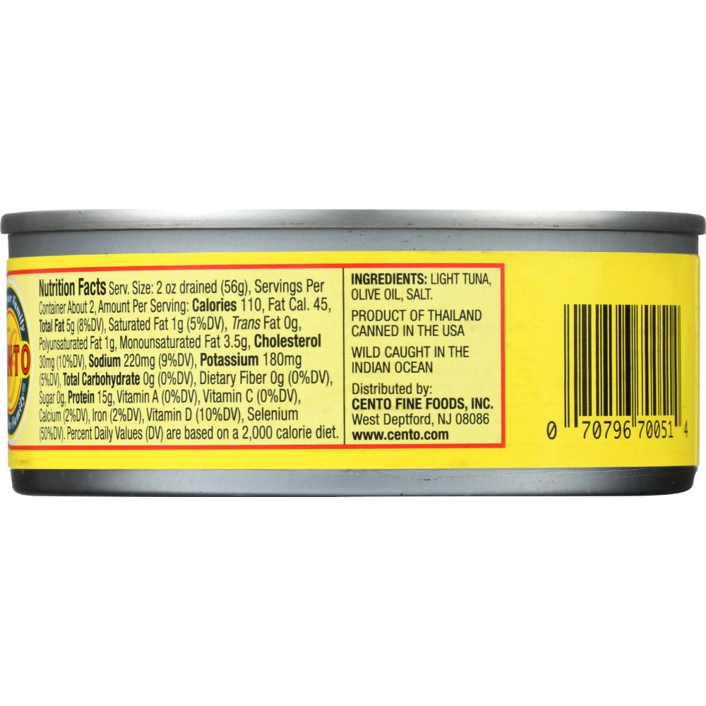 CENTO: Tuna Fish In Olive Oil, 5 oz