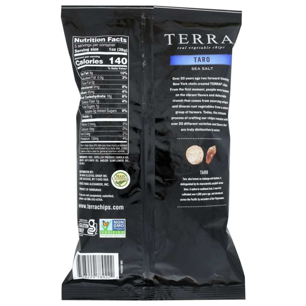 TERRA CHIPS: Taro With Sea Salt, 5 oz