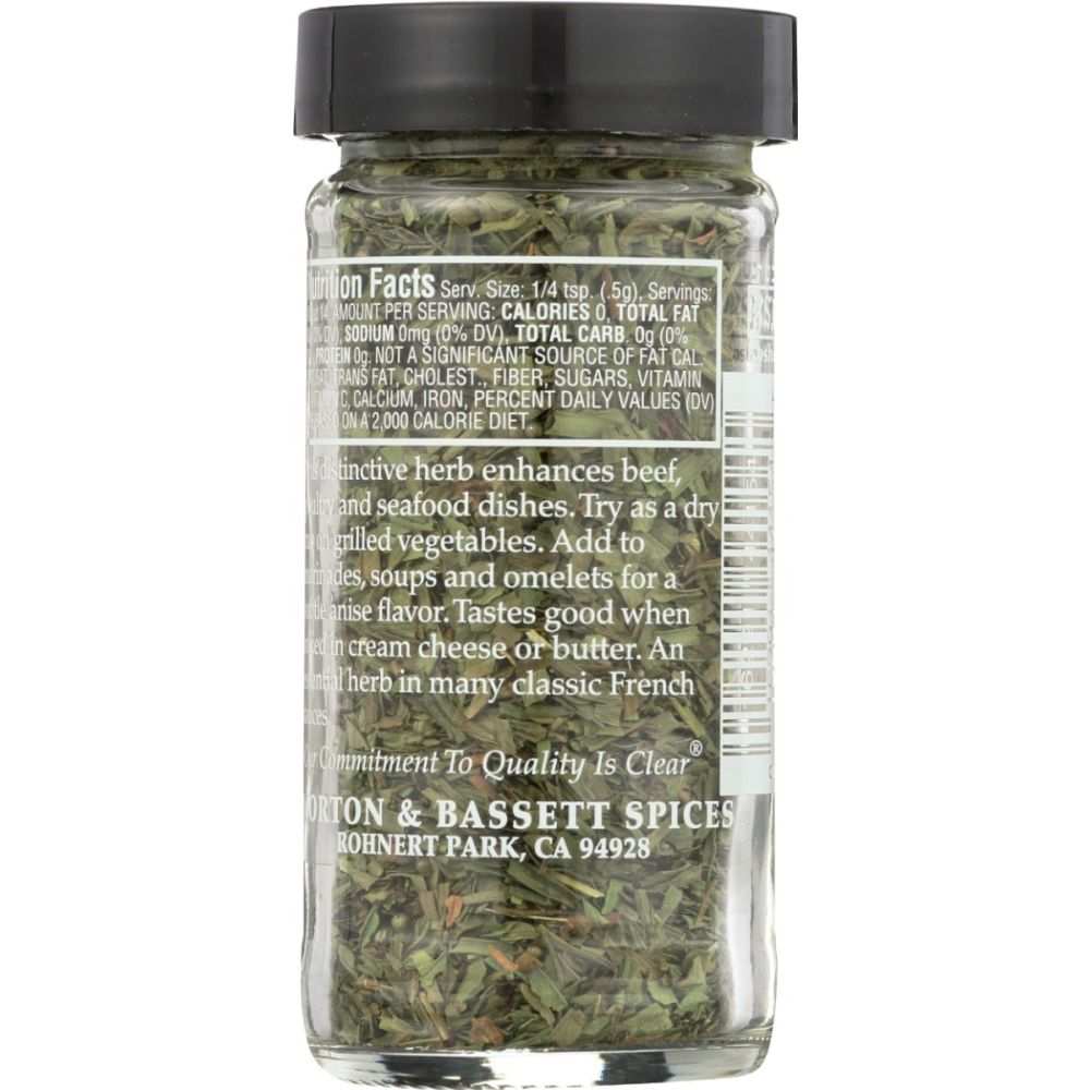 MORTON & BASSETT: Tarragon,0.3oz -Versatile Essential Herb for Cooking
