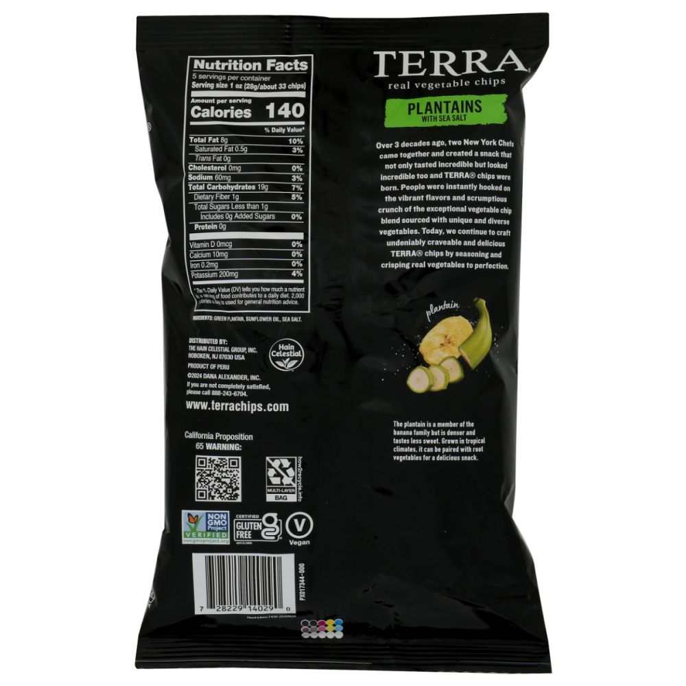 TERRA CHIPS: Plantains Chips, 5 oz