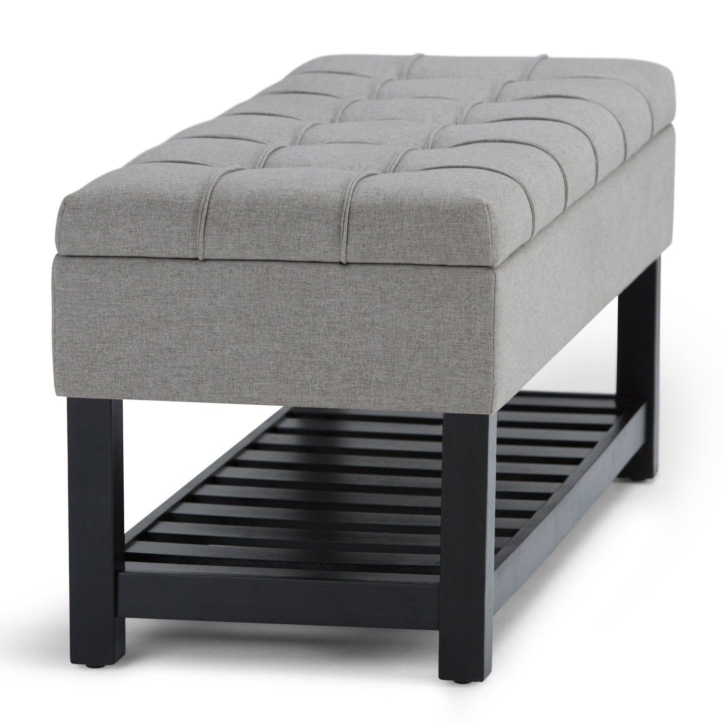 Saxon Storage Ottoman Bench - Dove