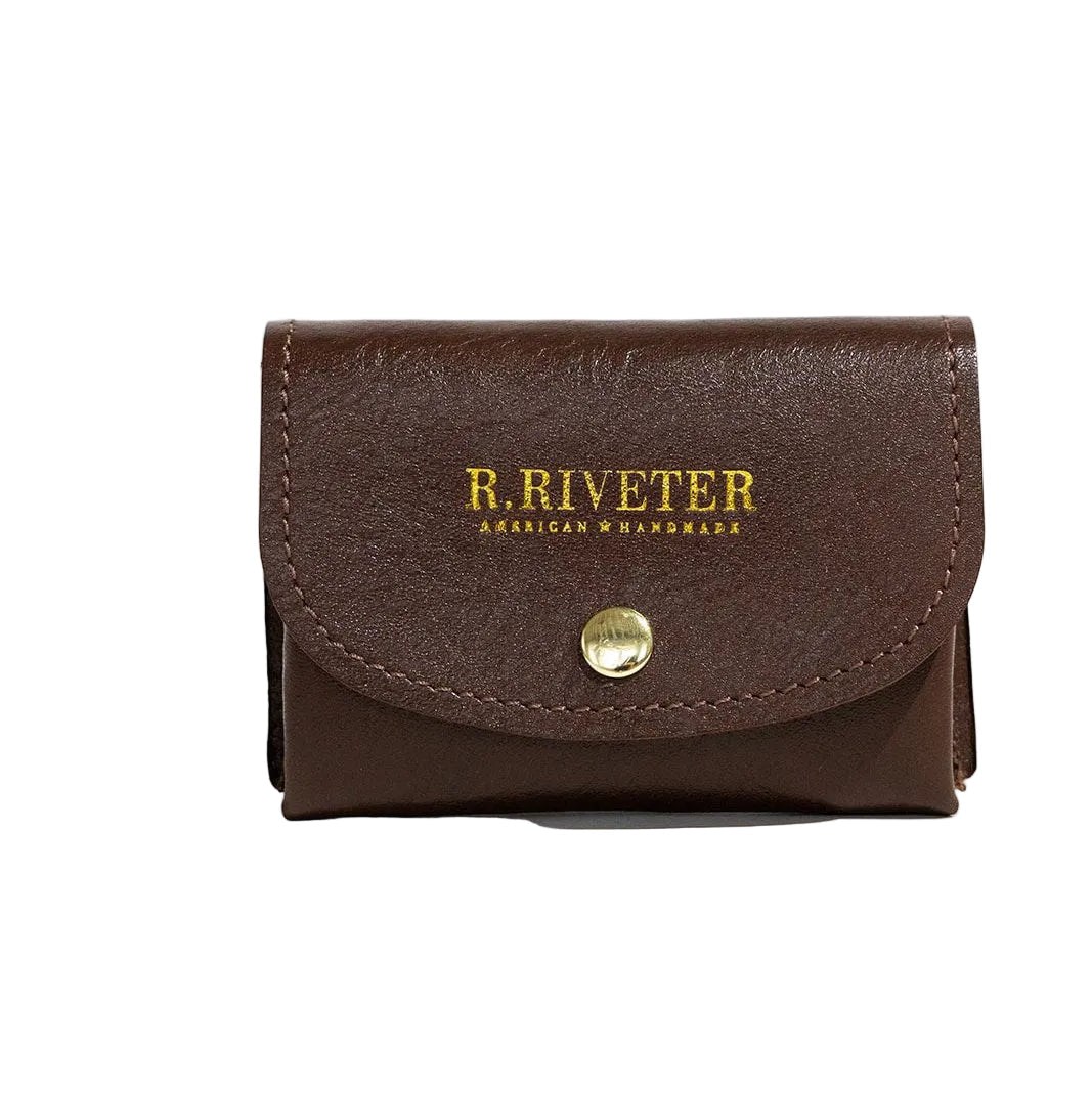 Ida Mini | Signature Brown Leather Card Holder Wallet
