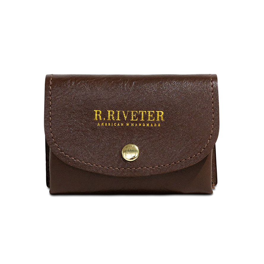Ida Mini | Signature Brown Leather Card Holder Wallet