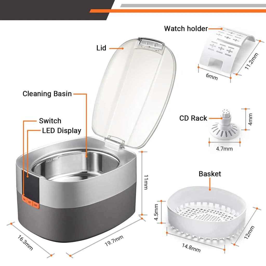Tacklife Muc03 Ultrasonic Cleaning Machine