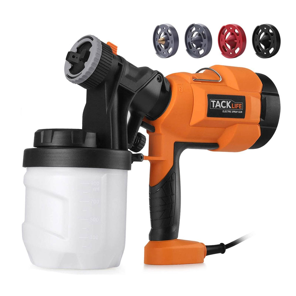 Pistolet à peinture TACKLIFE, pistolet à peinture électrique HVLP haute puissance pour la maison