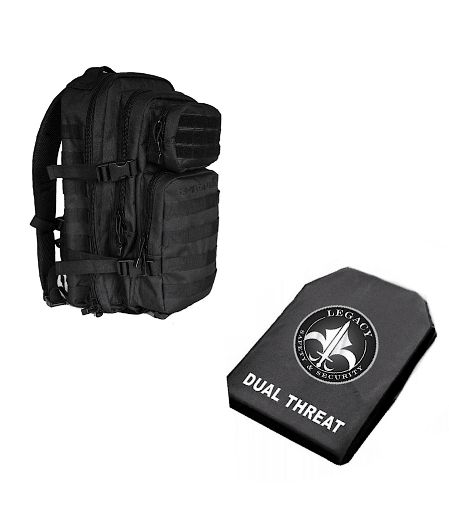 Tactical Assault Bag + Level IIIA Armor Panel - Armored Backpack
