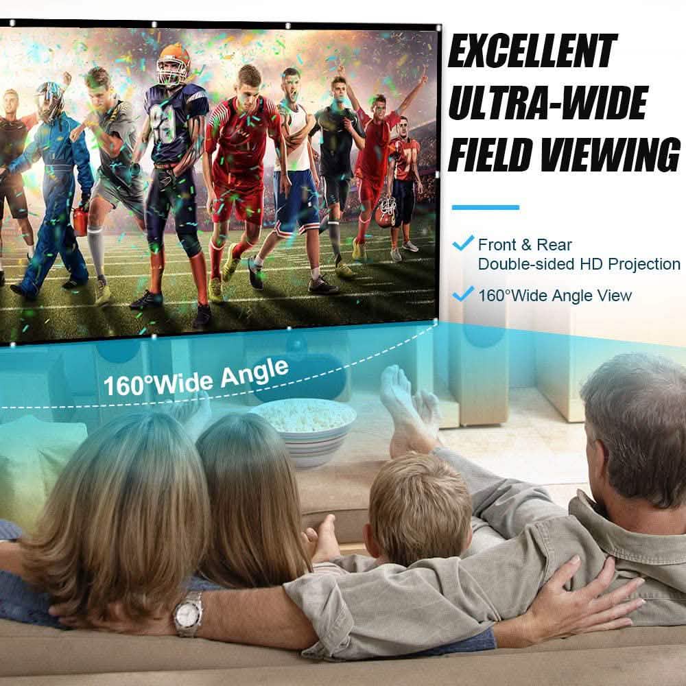 Taotique 4K Movie Projector Screen 16:9 HD Foldable and Portable