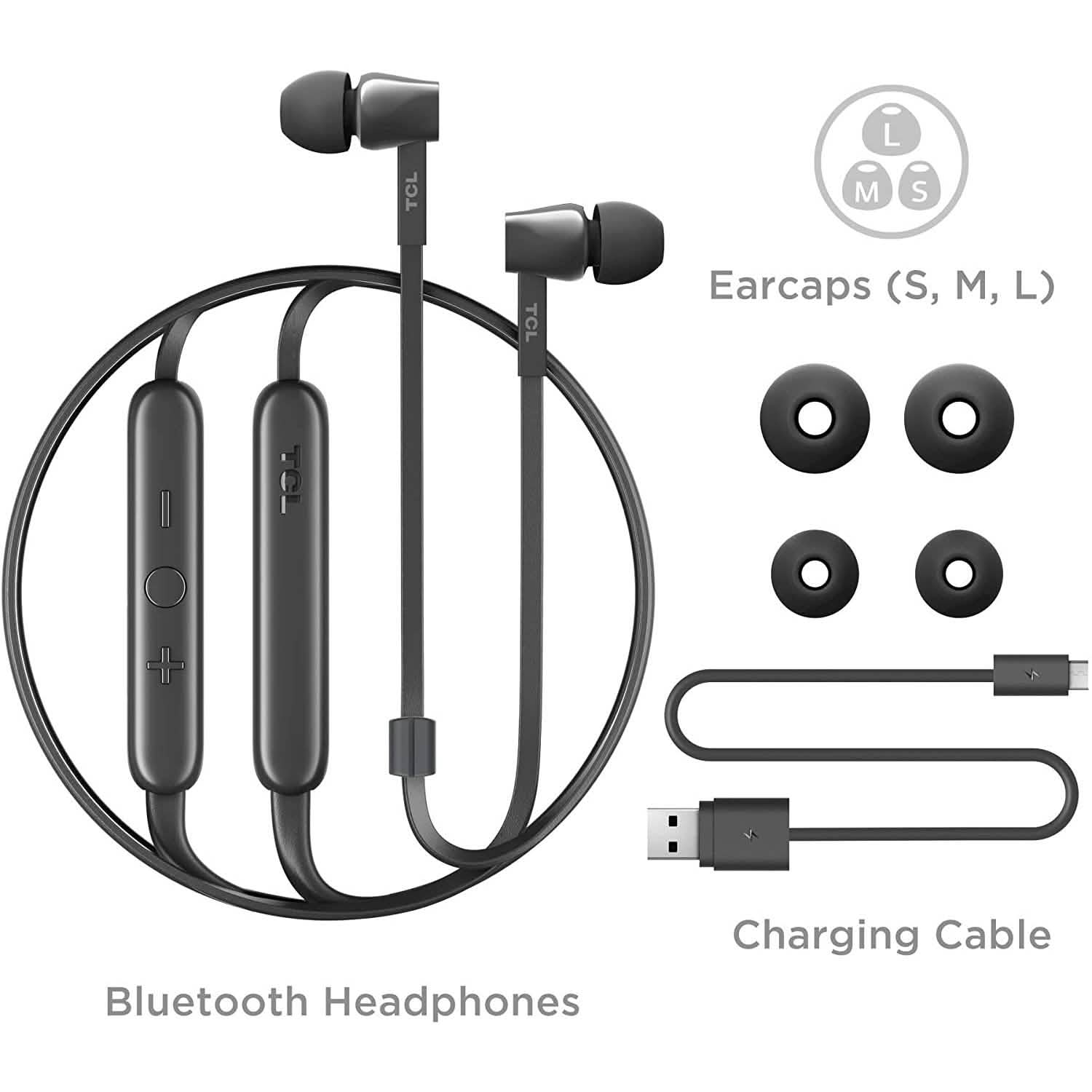Écouteurs intra-auriculaires sans fil TCL MTRO100BT avec isolation du bruit et Bluetooth (Reconditionné)