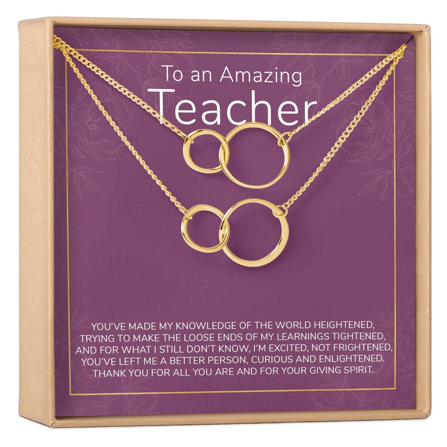 Teacher Necklace, Multiple Styles