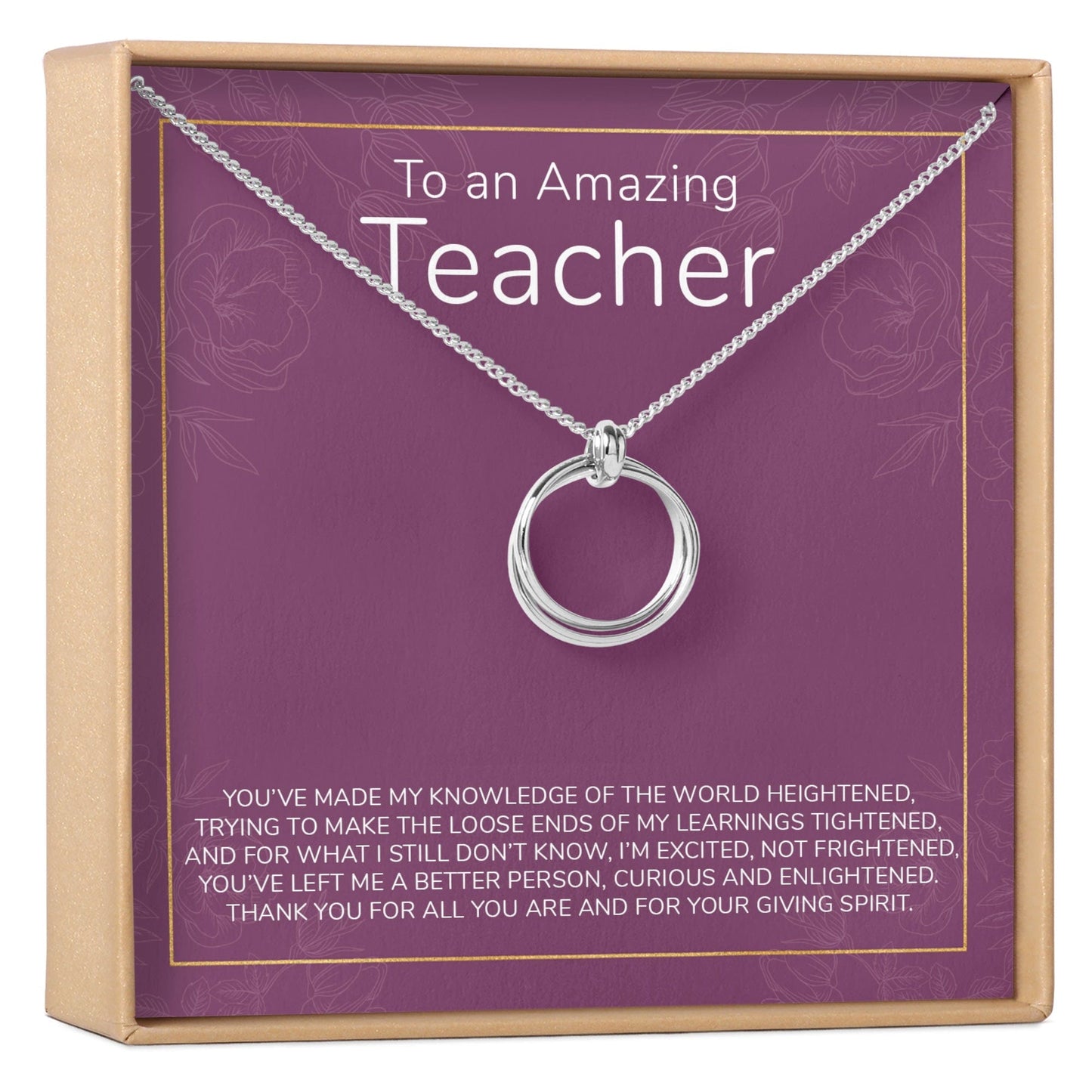 Teacher Necklace, Multiple Styles