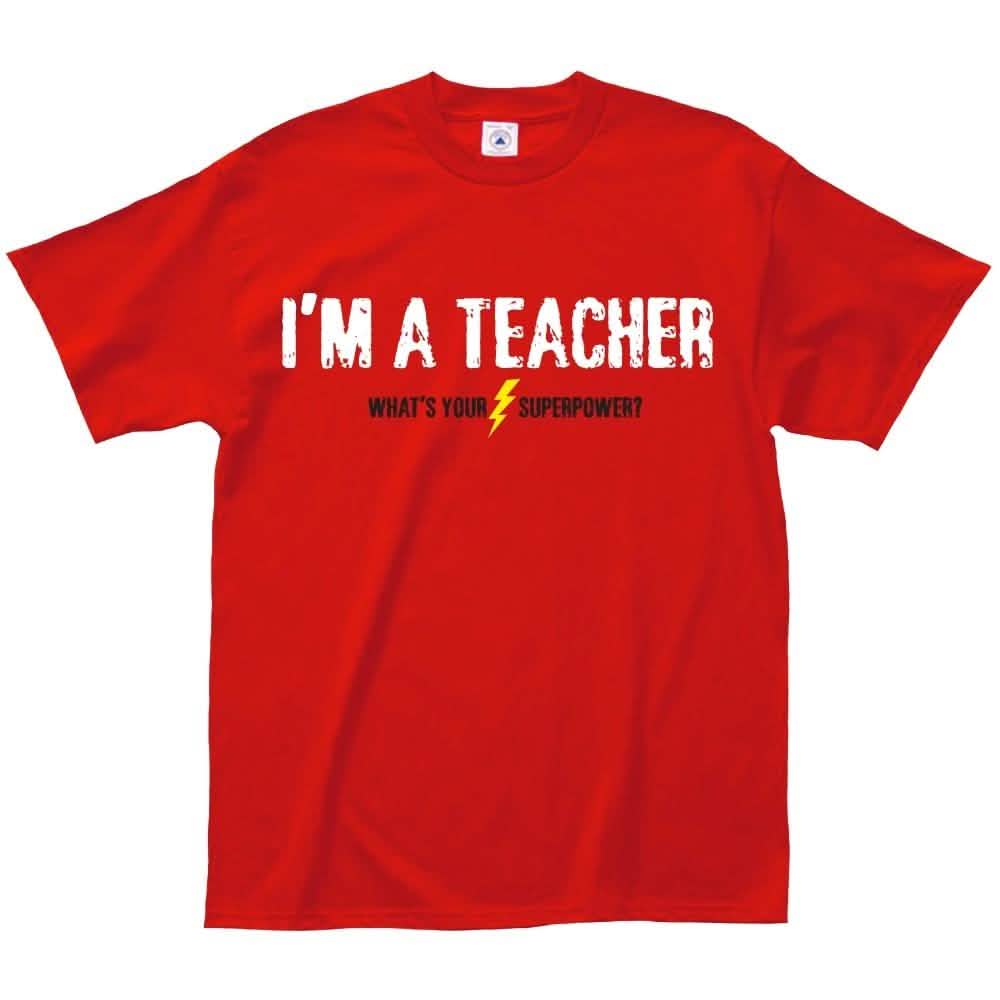 Teachers Rock または Teacher Superpower Tシャツ