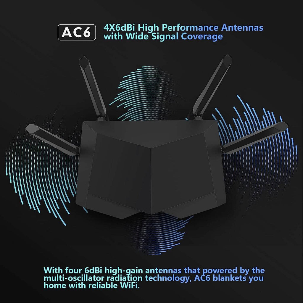 Tenda AC1200 Smart WiFi Router  (Refurbished)