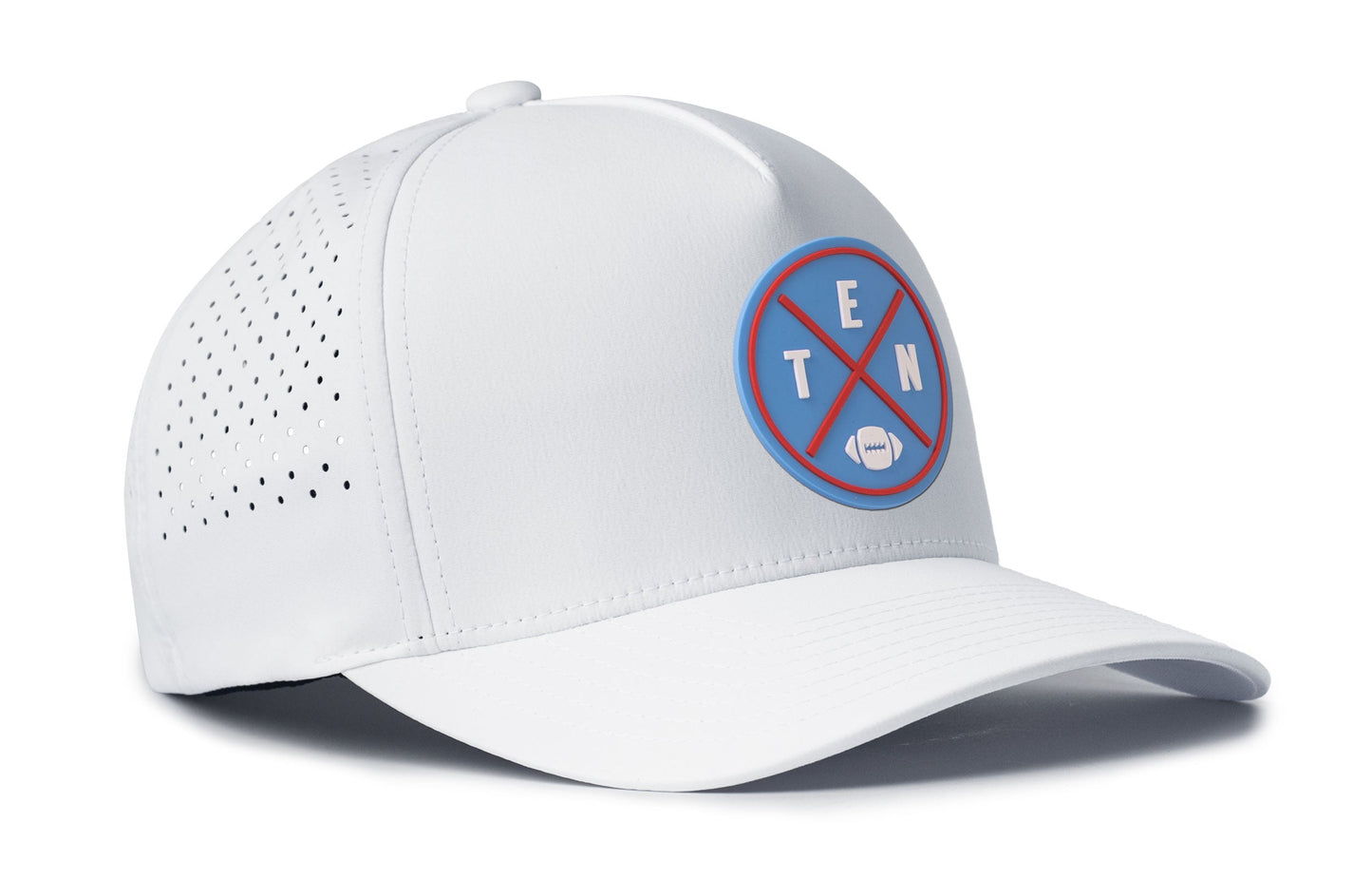 Tennessee Football Performance 5-Panel Hat  |  Columbia Blue TEN X Flexfit Snapback