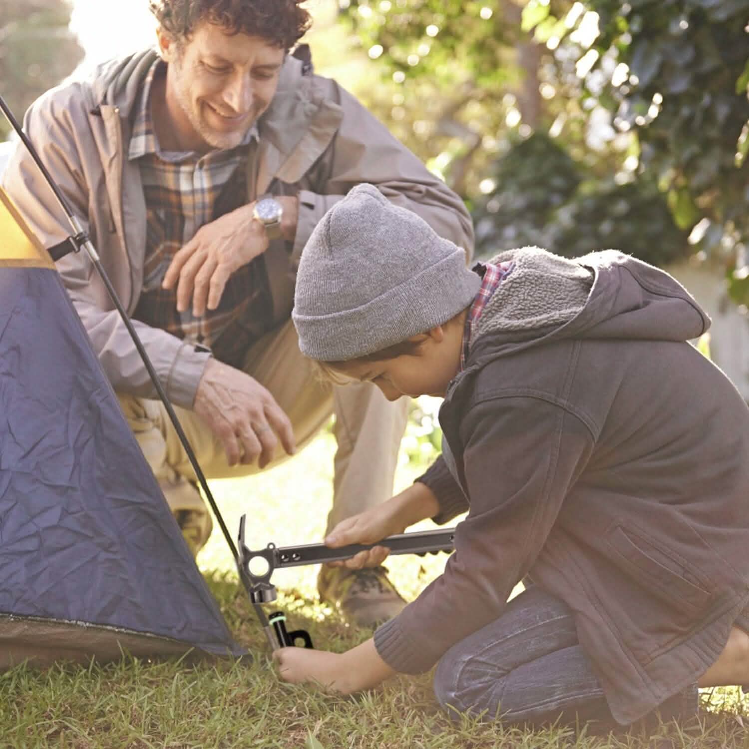 Kit marteau de camping et piquets de tente