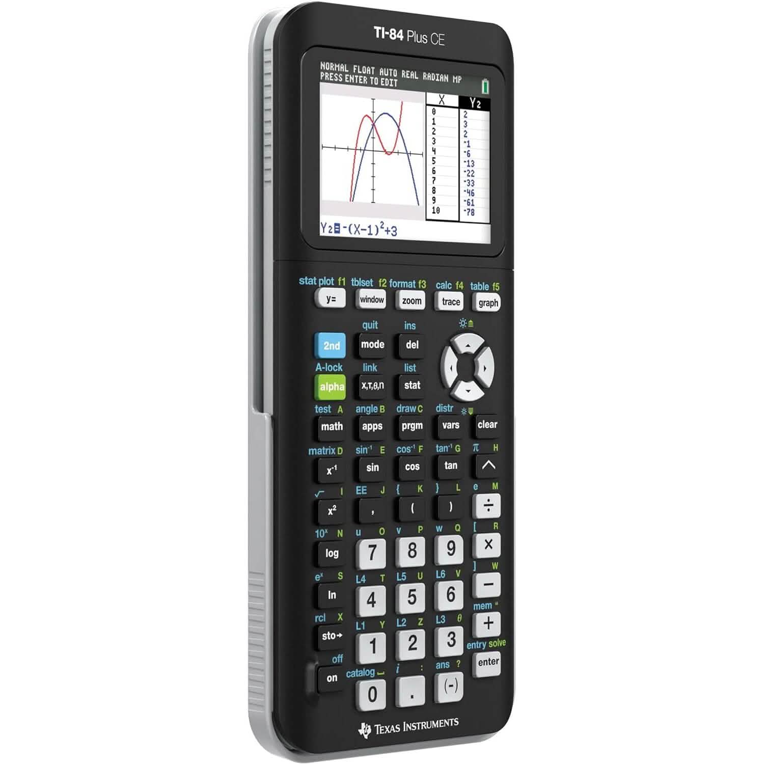 Texas Instruments TI-84 PLUS CE Graphing Calculator (84PLCE/PWB/2L1/A) (Refurbished)