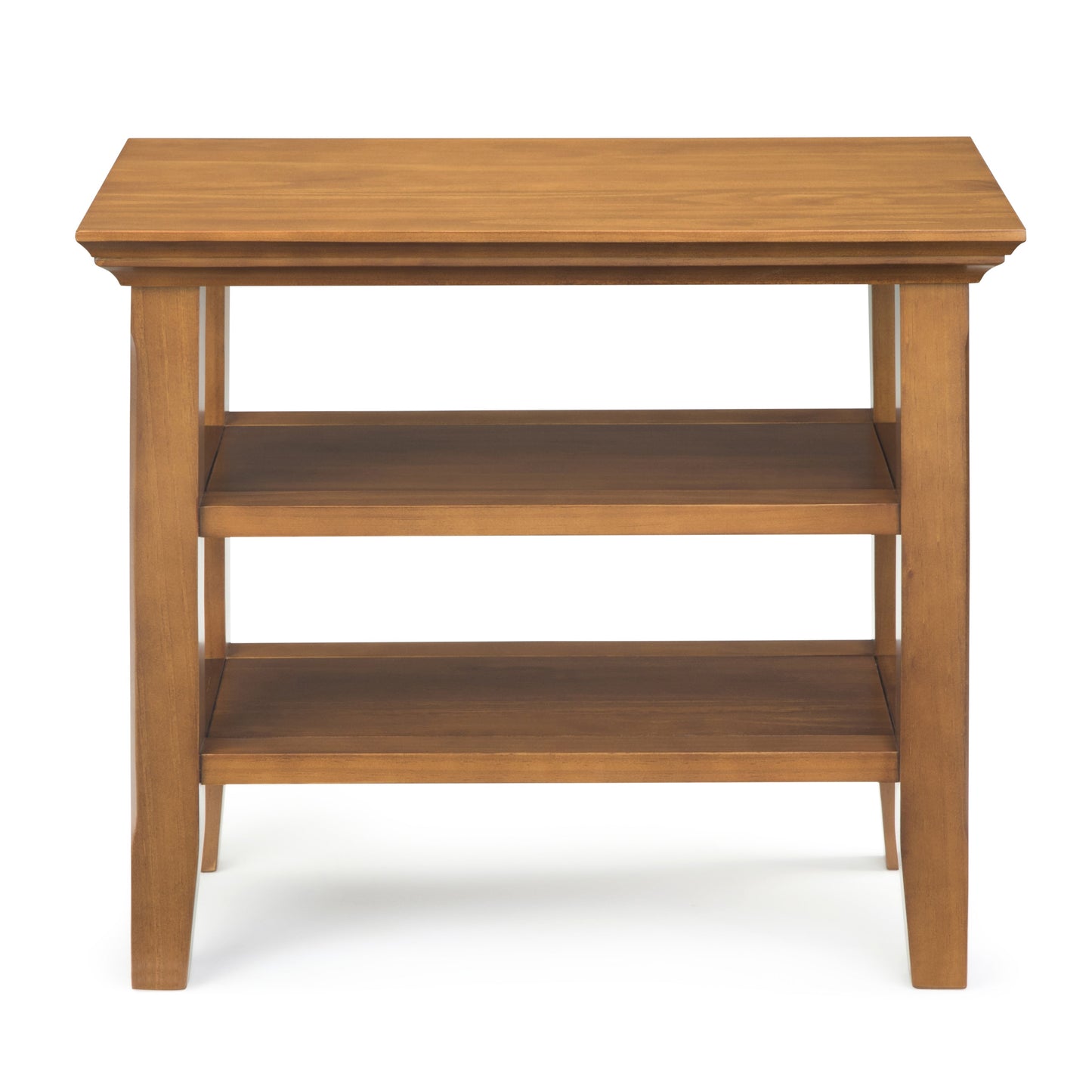 Acadian Solid Wood Narrow Side Table in Light Golden