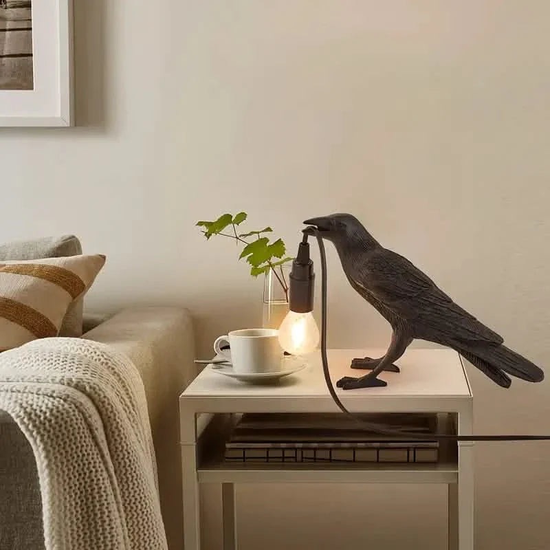 The Gothic Crow USB Port Lamp