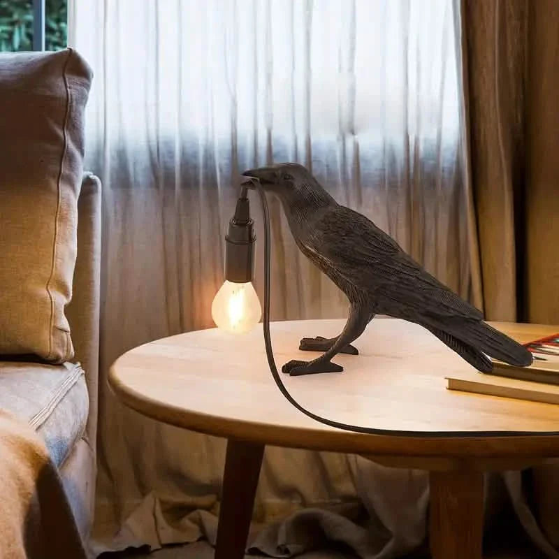 The Gothic Crow USB Port Lamp