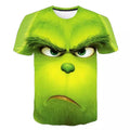 T-shirt 3D Le Grinch Homme Col Rond Manches Courtes