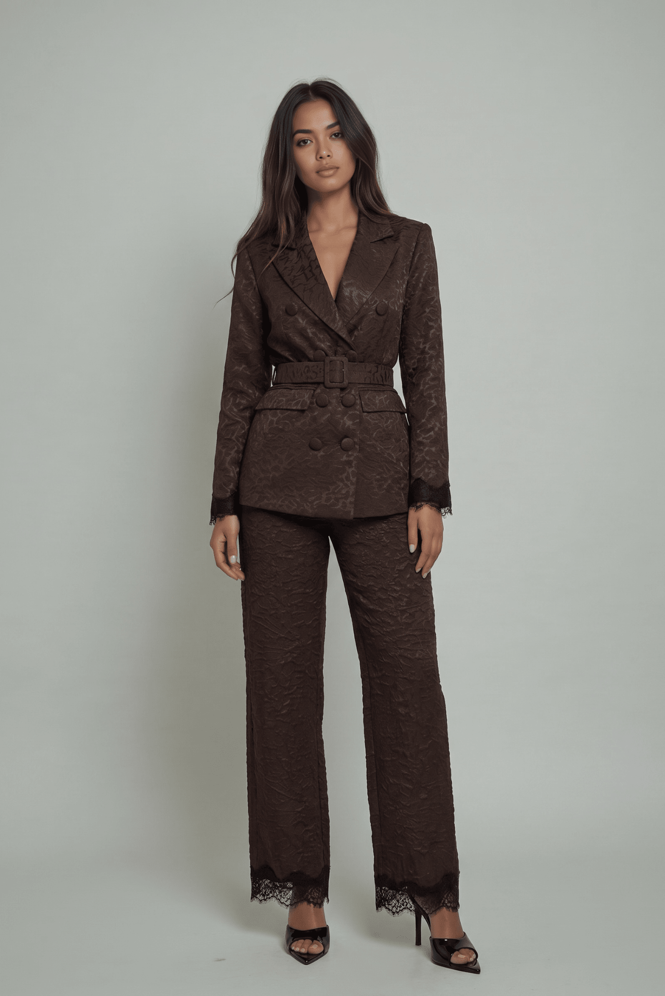The Maison Jacquard Belted Blazer