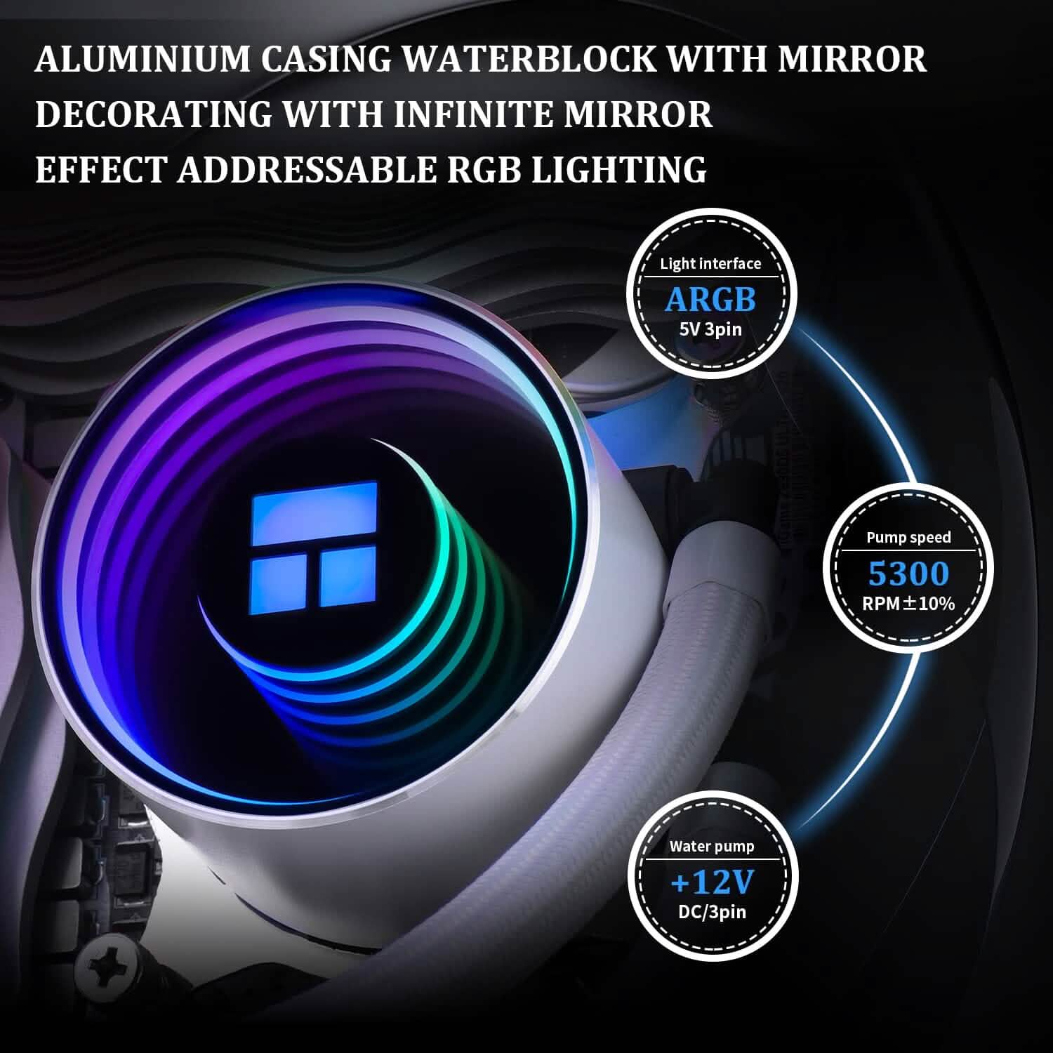 Thermalright Frozen Notte 360 White ARGB Water Cooling CPU Cooler  (Refurbished)