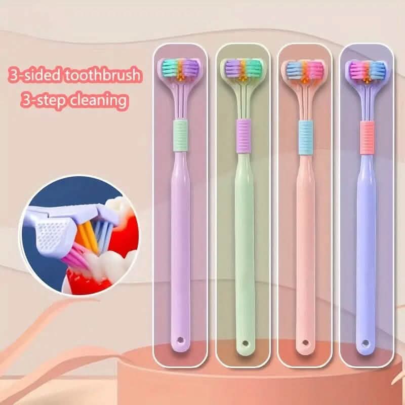 Threesided Soft Bristle Toothbrush