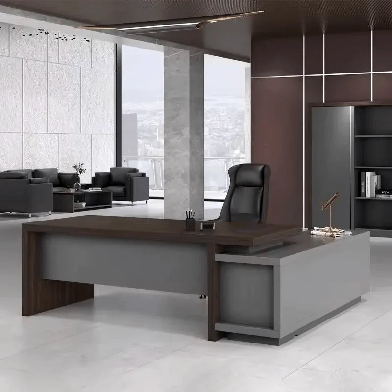 Elmore · Modern L-Shaped Executive Desk