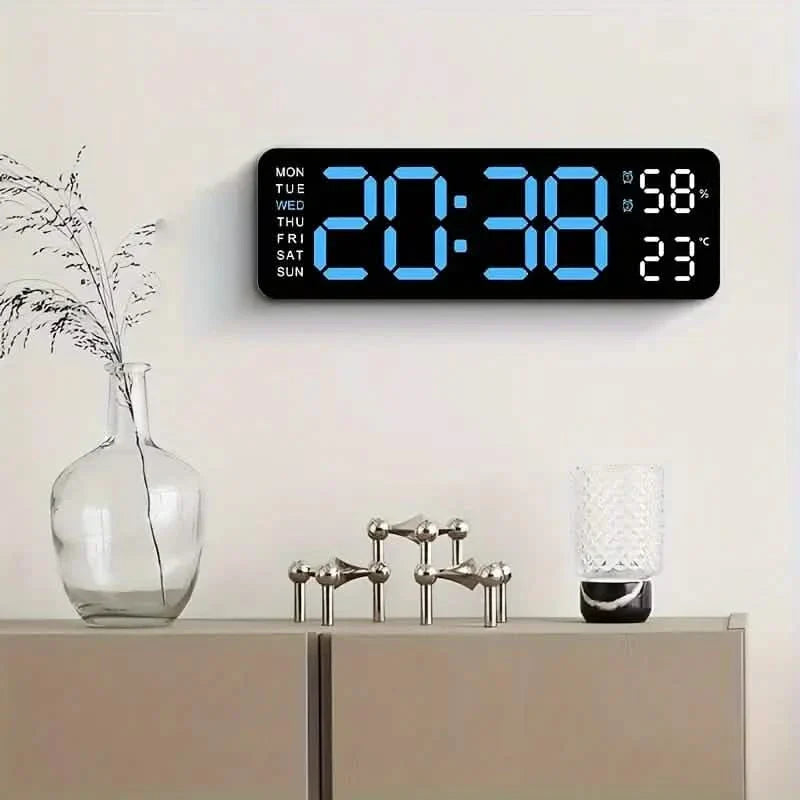 TIMESS 大型ディスプレイ LED デジタル目覚まし時計