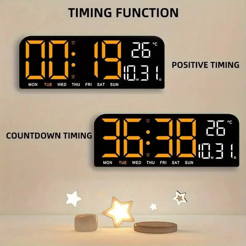 TIMESS 大型ディスプレイ LED デジタル目覚まし時計