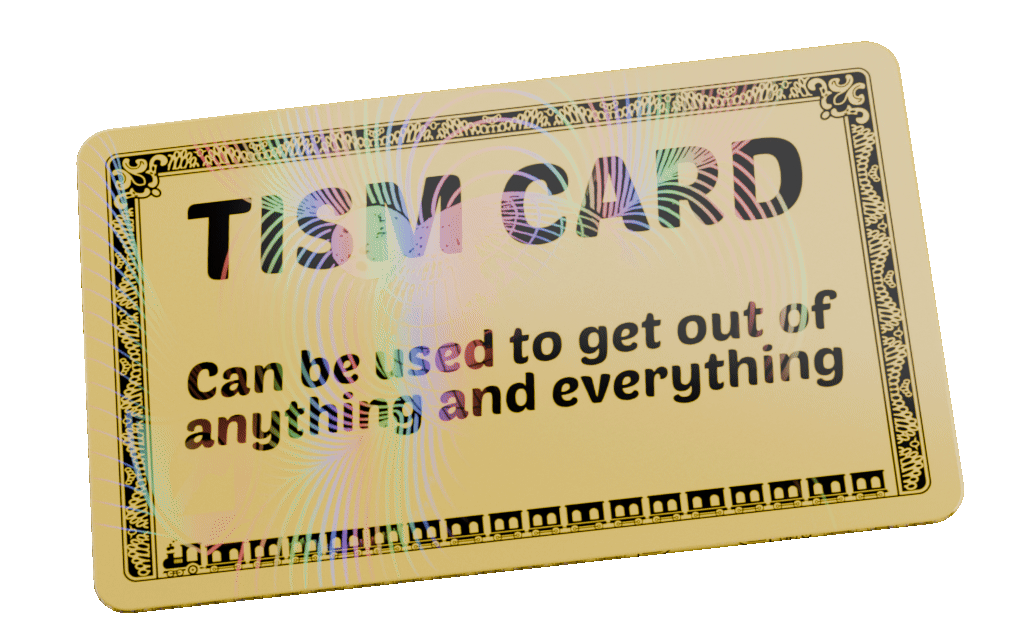 Golden Tism Card
