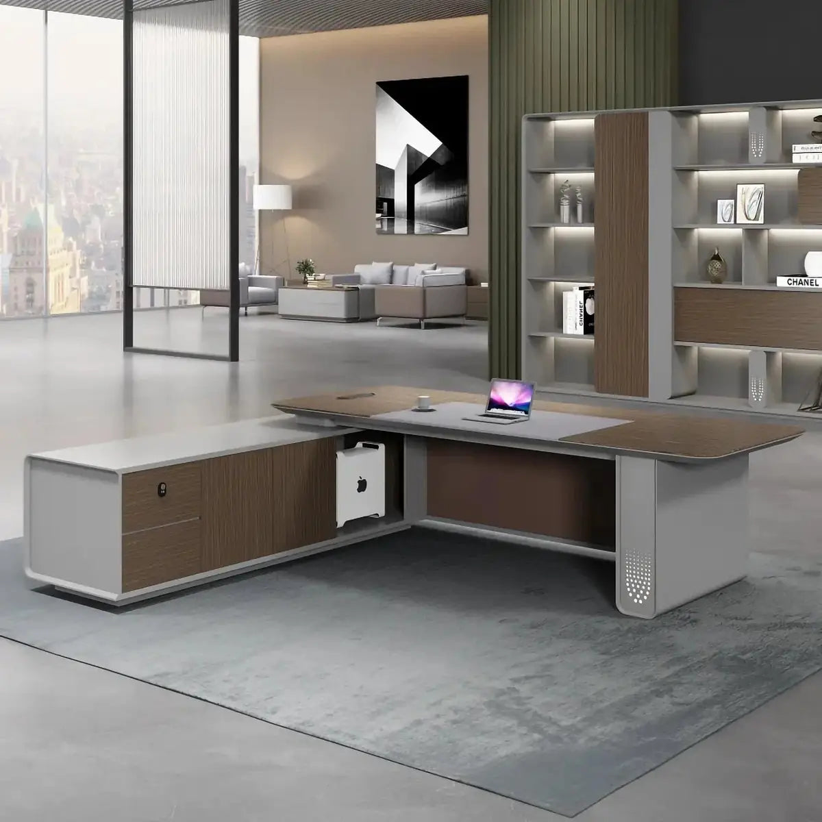 Myer · Modern Executive L-Shaped Desk