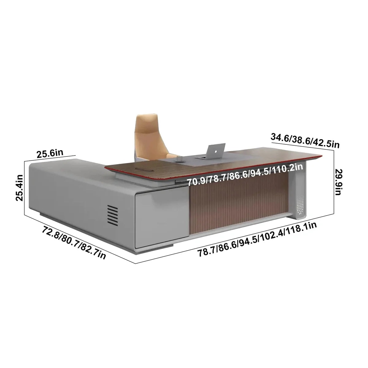 Myer · Modern Executive L-Shaped Desk