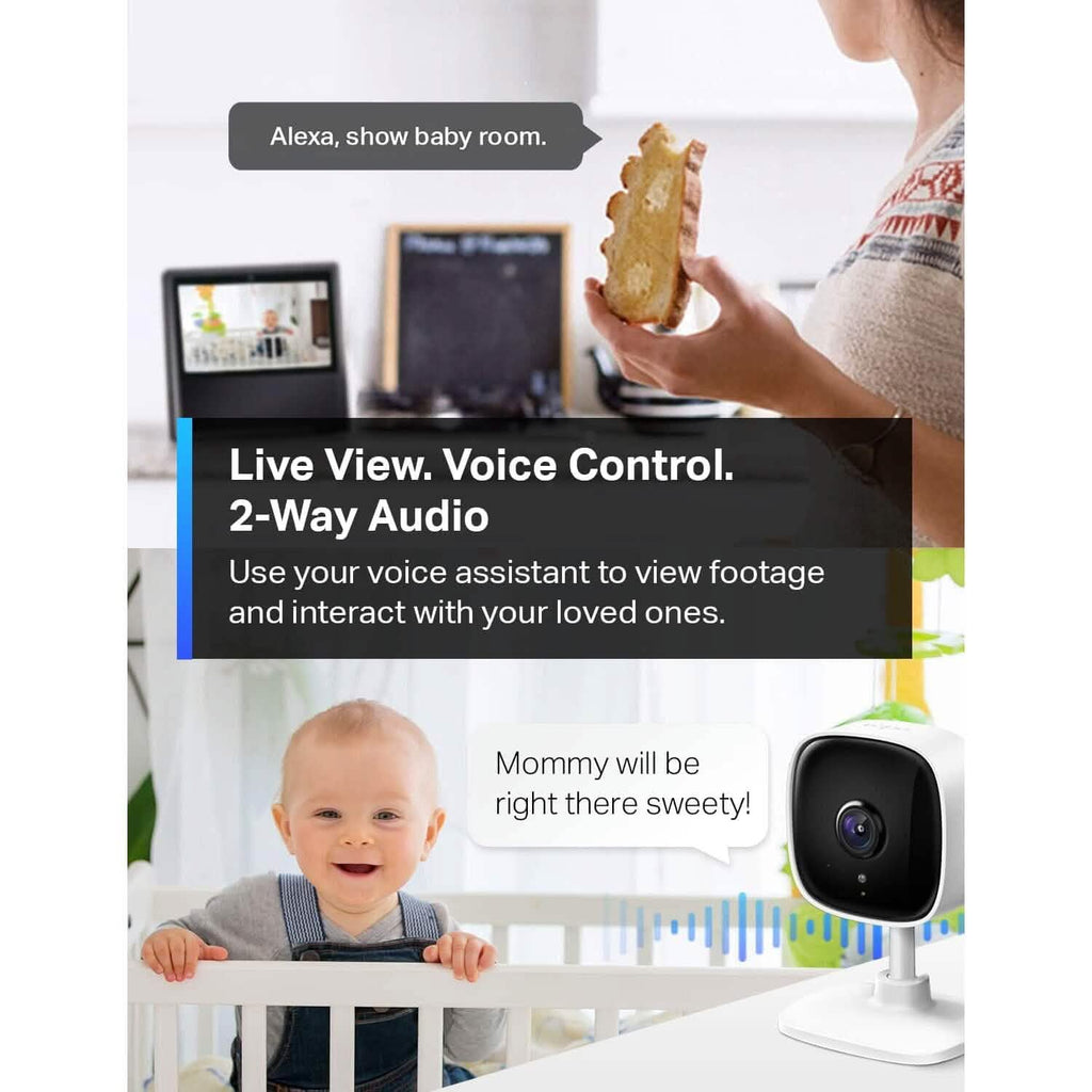 TP-Link Tapo 1080P 室内セキュリティカメラ ベビーモニター用（リファービッシュ品）