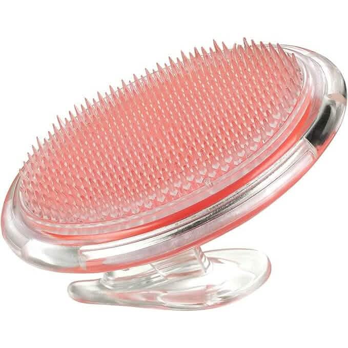 Brosse à shampoing transparente en silicone Masseur de cuir chevelu Peigne lissant
