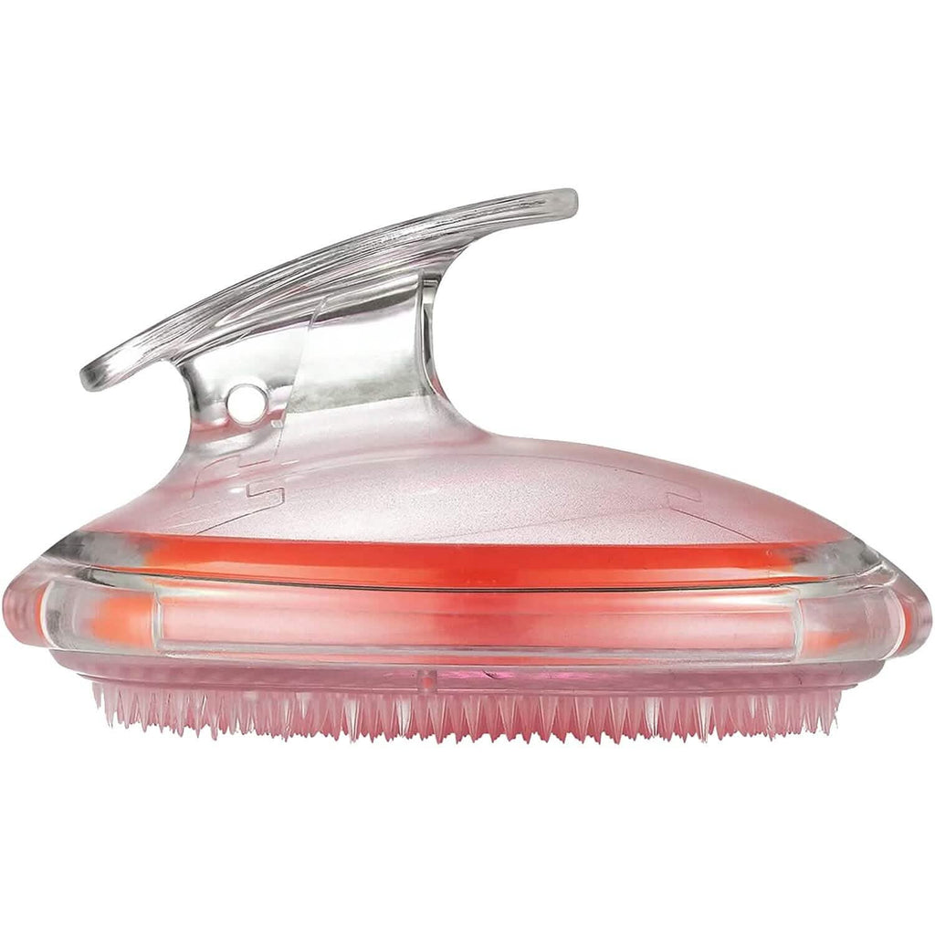 Brosse à shampoing transparente en silicone Masseur de cuir chevelu Peigne lissant