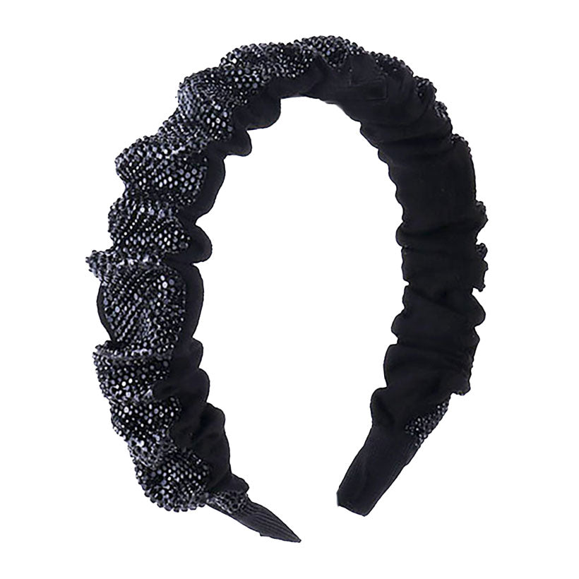 Trendy Braided Knotted Bling Pleated Headband