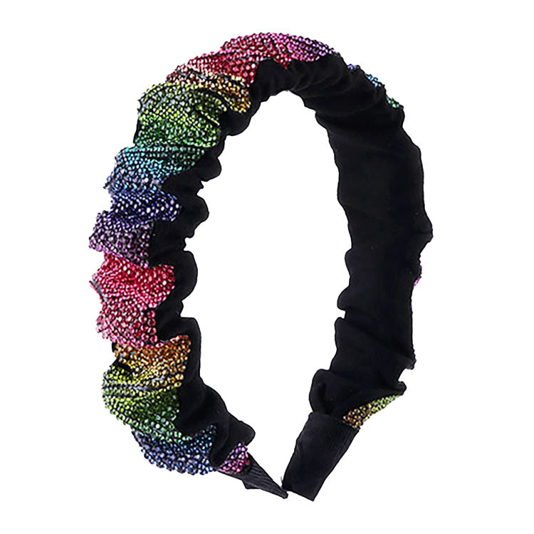 Trendy Braided Knotted Bling Pleated Headband