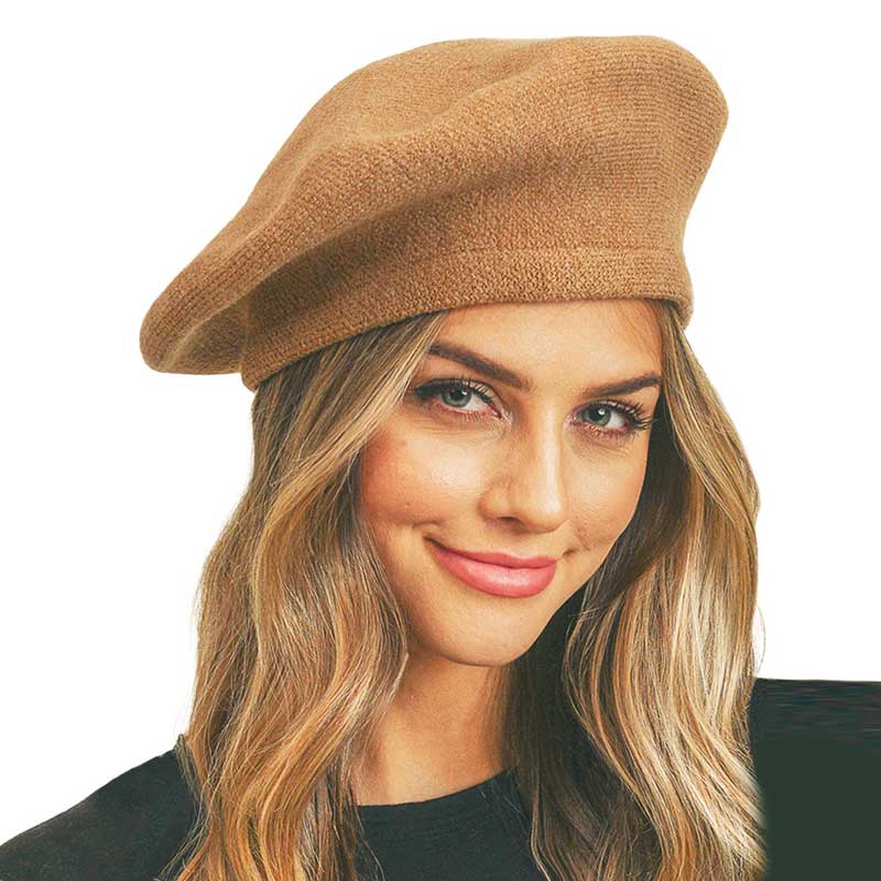 Women's Trendy Fashionable Winter Stretchy Solid Beret Hat