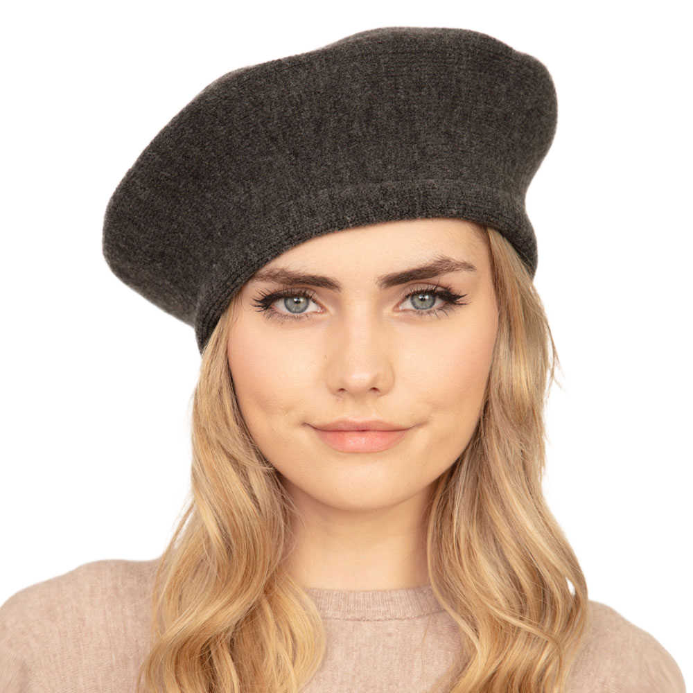 Women's Trendy Fashionable Winter Stretchy Solid Beret Hat