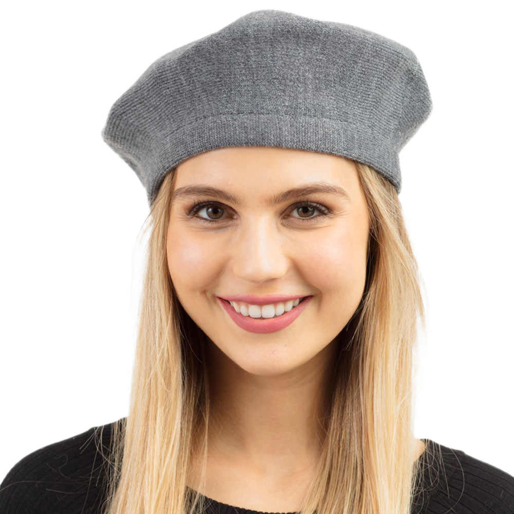 Women's Trendy Fashionable Winter Stretchy Solid Beret Hat