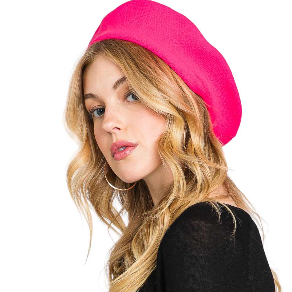 Women's Trendy Fashionable Winter Stretchy Solid Beret Hat