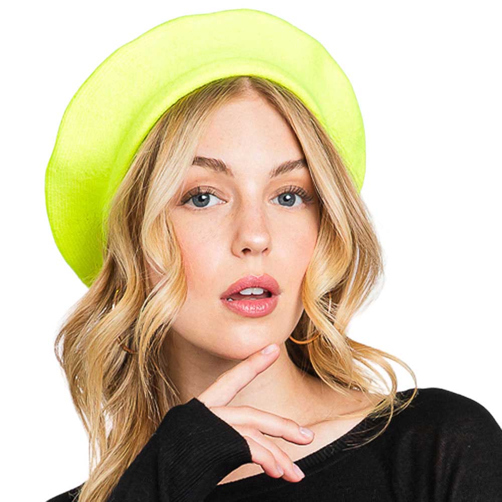 Women's Trendy Fashionable Winter Stretchy Solid Beret Hat