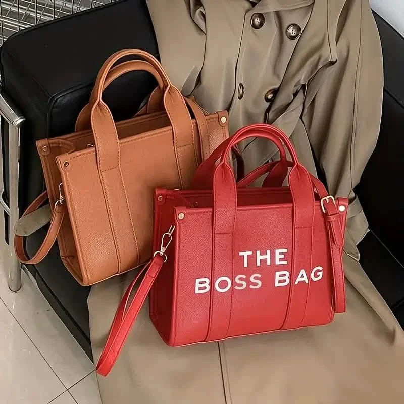 Sac cabas en cuir tendance, petit, personnalisé, avec poignée supérieure, sac à bandoulière
