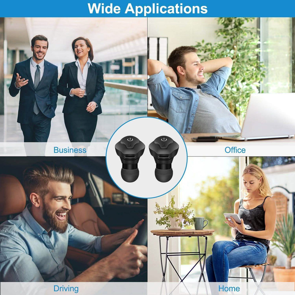 Écouteurs sans fil True Wireless CSR v4.2 Casques intra-auriculaires stéréo