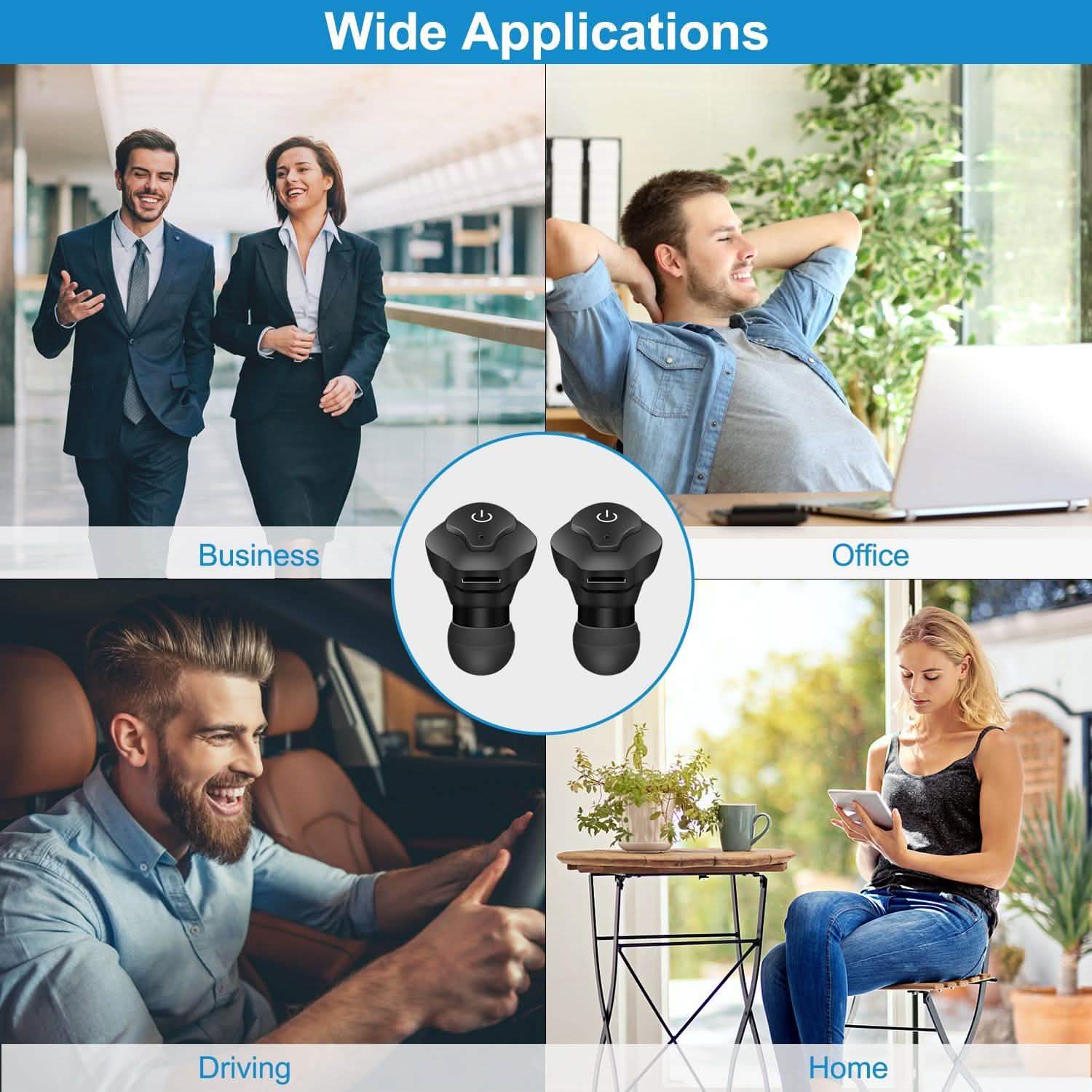 Écouteurs sans fil True Wireless CSR v4.2 Casques intra-auriculaires stéréo