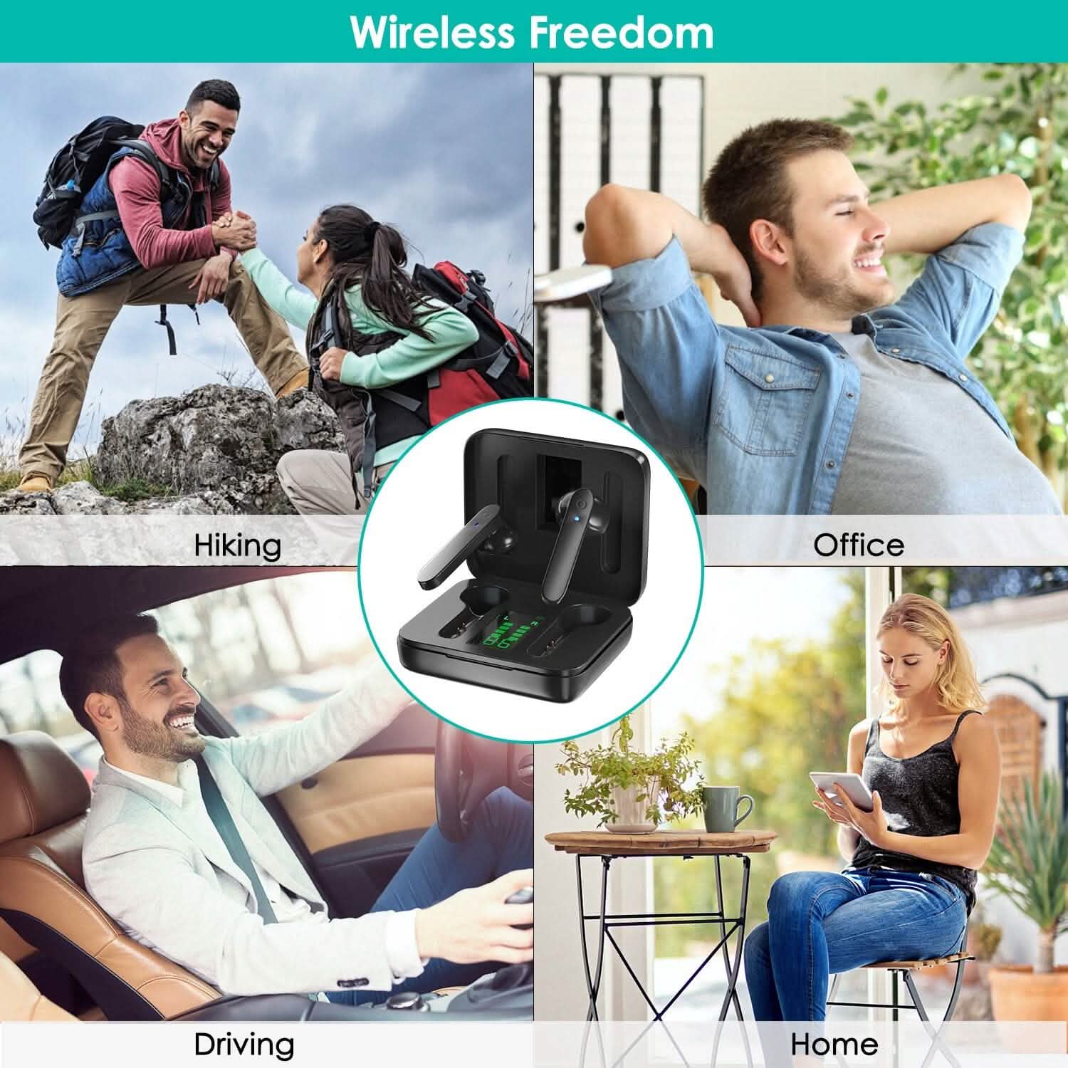 True Wireless Stereo V5.1イヤホンタッチコントロール