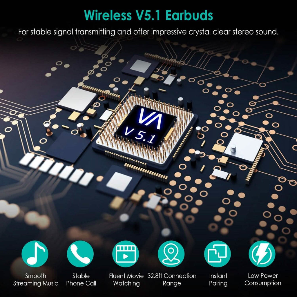 True Wireless Stereo V5.1イヤホンタッチコントロール